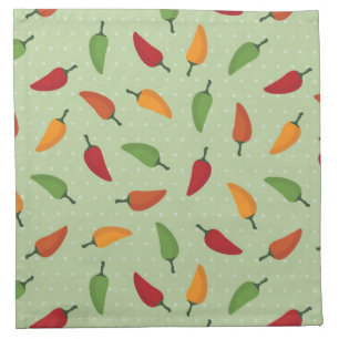 Chilli pepper pattern napkin
