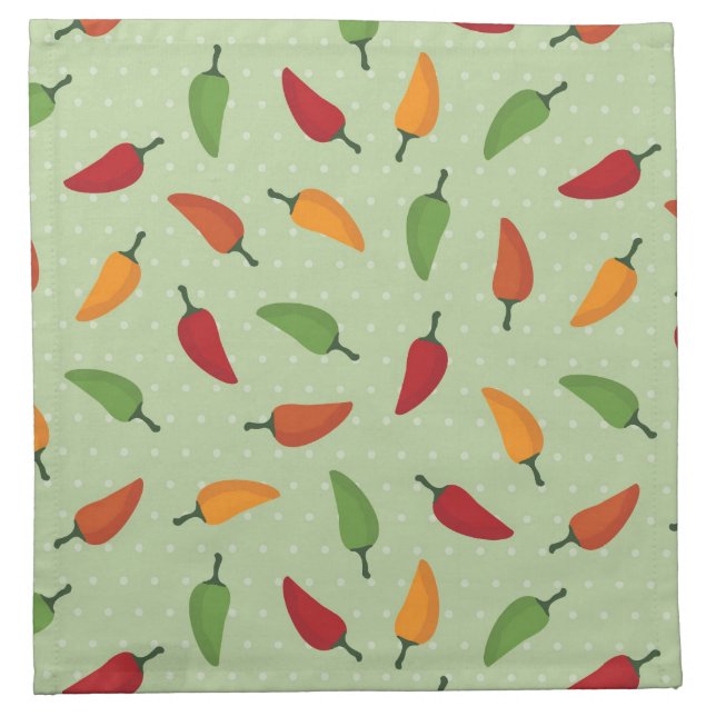 Chilli pepper pattern napkin (Front)
