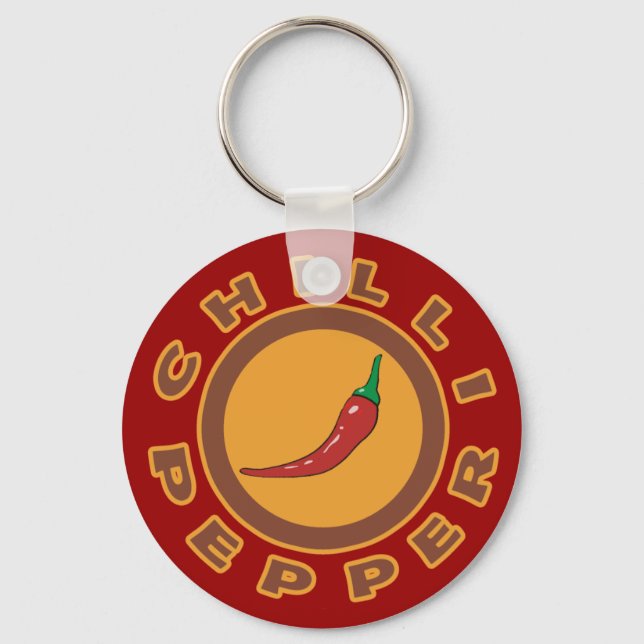Chilli Pepper. spice Keychain (Front)