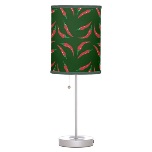 chilli peppers pattern table lamp