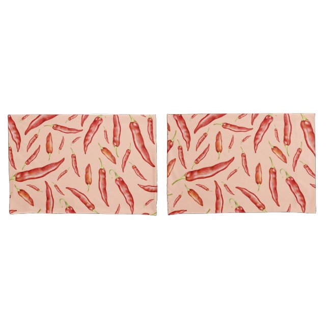 Chilli Peppers Pillow Case (Front-Set)