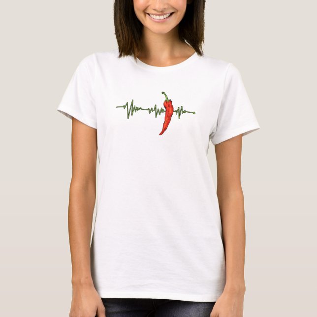 Chilli Red Pepper - indian food T-Shirt (Front)