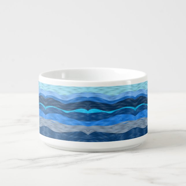 chilli Soup bowl pattern Blue (Center)