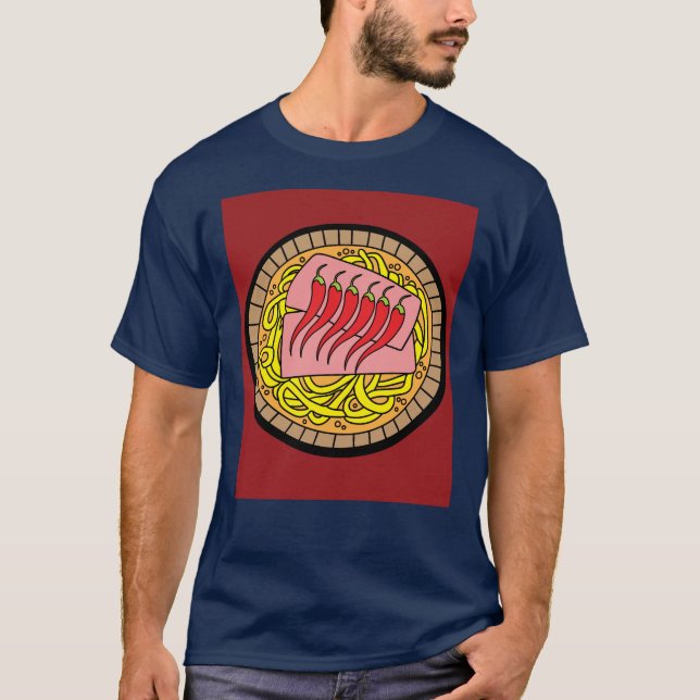 Chilli Spicy Food Vegetable Hot Peppers T-Shirt (Front)