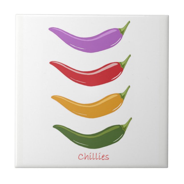 Chilli Thyme Ceramic Tile (Front)