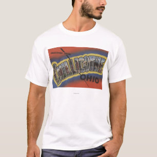 Chillicothe, Ohio - Large Letter Scenes T-Shirt