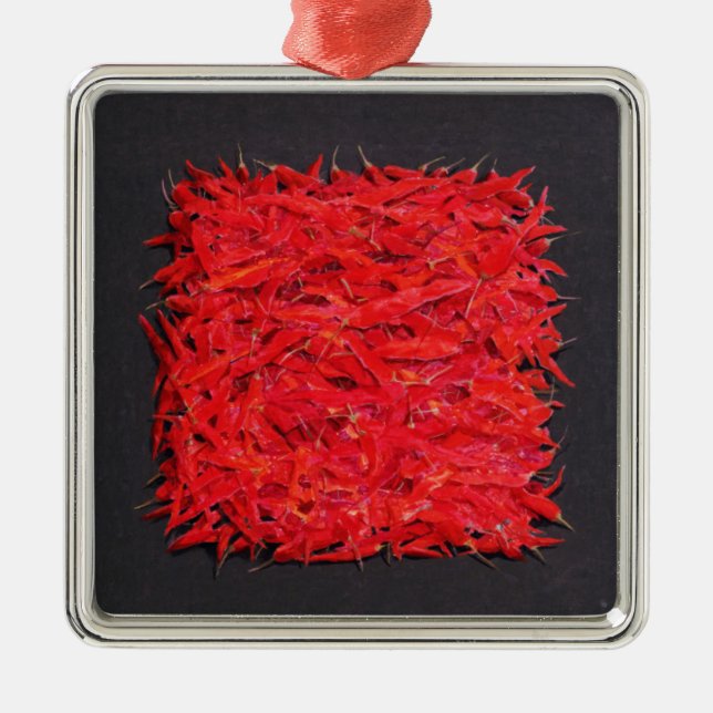 Chillies Metal Ornament (Front)