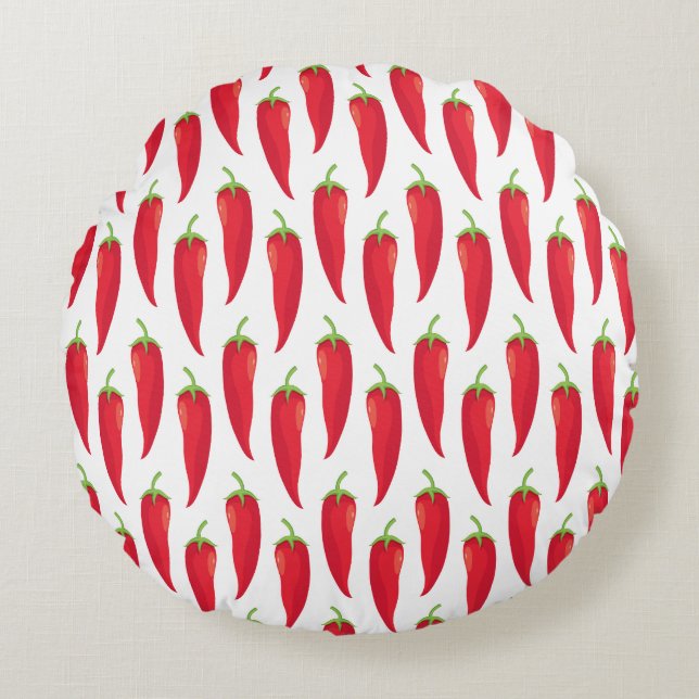 Chillies Round Pillow (Front)