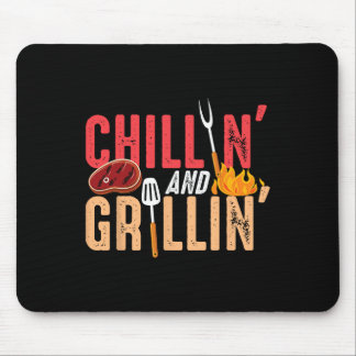 Chillin And Grillin Byrbecue Party  Mouse Pad
