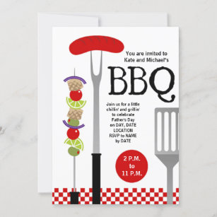 Chillin' And Grillin' Father's Day Party Invitation