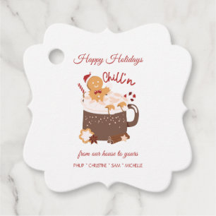 Chillin' Christmas Hot Chocolate and Gingerbread Favor Tags