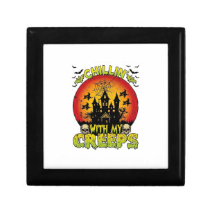 Chillin Creeps Haunted House Halloween Witches Sku Gift Box