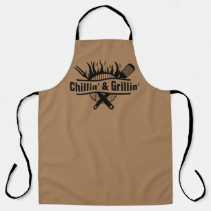 "Chillin' & Grillin'" BBQ Apron