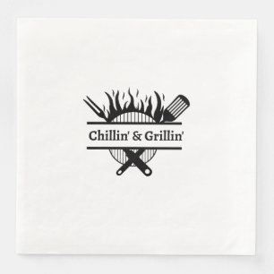 Chillin' & Grillin' Party Napkin