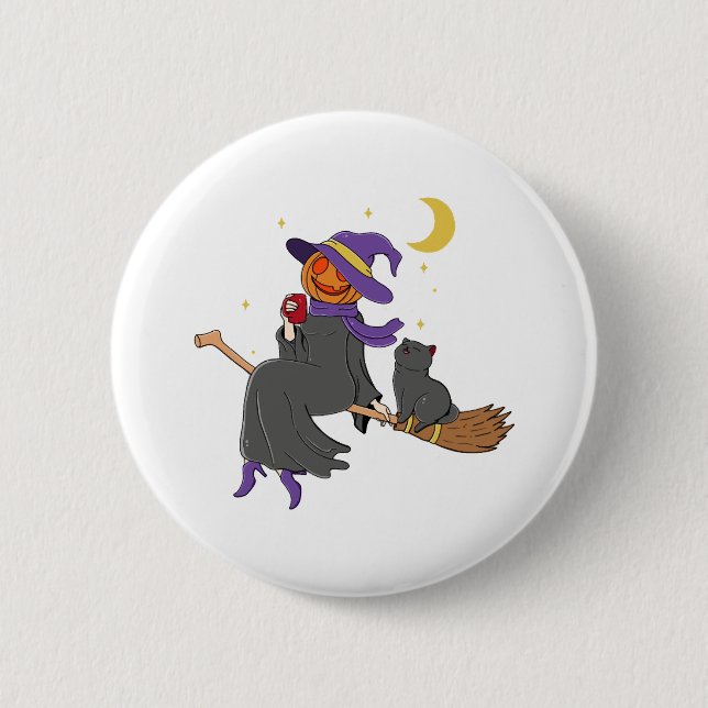 Chillin Halloween  Button (Front)