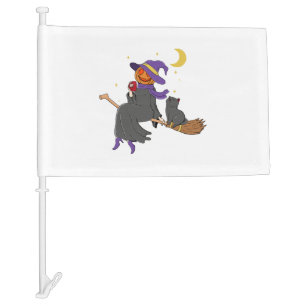 Chillin Halloween Car Flag