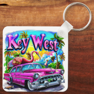 Chillin' in Key West, Florida Keychain