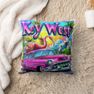 Chillin' in Key West, Florida Throw Pillow