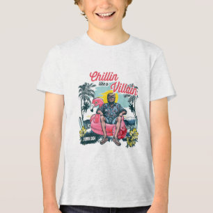 Chillin Like A Felon Beach Summer Funny Trump 2024 Tri-Blend Shirt