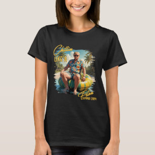 Chillin Like A Felon Funny Trump For President Sum T-Shirt