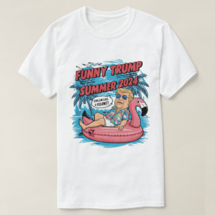 Chillin Like A Felon Funny Trump Summer 2024  T-Shirt