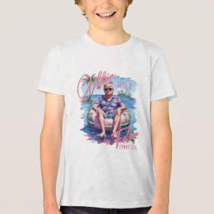 Chillin Like A Felon Summer 2024 Funny Trump 2024  Tri-Blend Shirt