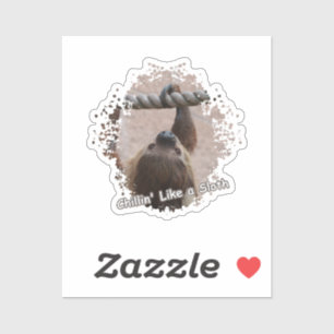 Chillin' Like a Sloth Sticker