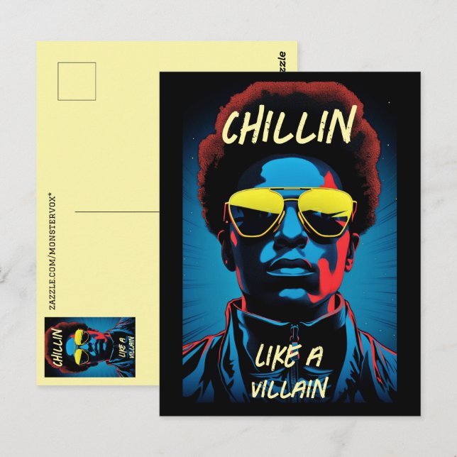 Chillin Like a Villain Postcard (Front/Back)
