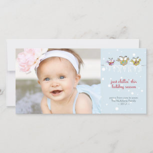 Chillin' Owls Premium 4x8 Photo Card