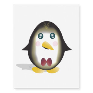 Chillin' Penguin Temporary Tattoo