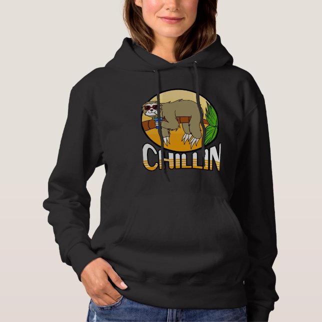 Chillin Sloth Hoodie (Front)