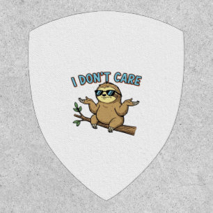 Chillin' Sloth I Don't Care Design Essential T-Shi Patch