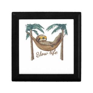 Chillin' Sloth in a Hammock Oversized T-Shirt Gift Box
