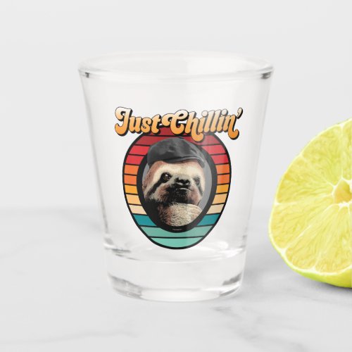 Chillinâ Sloth Shot Glass