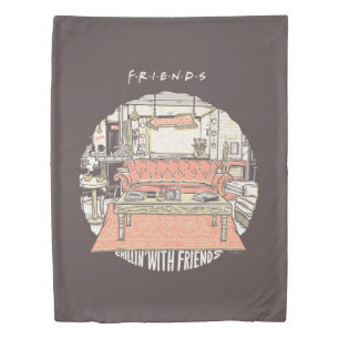 Chillin' with FRIENDS™ Cartoon Duvet Cover