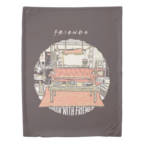 Chillin with FRIENDS Cartoon Duvet Cover