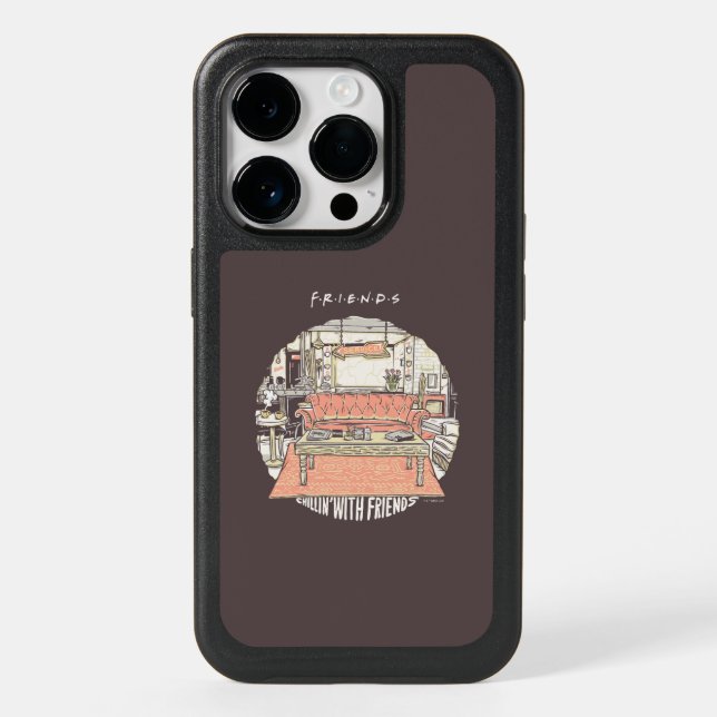 Chillin' with FRIENDS™ Cartoon Otterbox iPhone Case (Back)