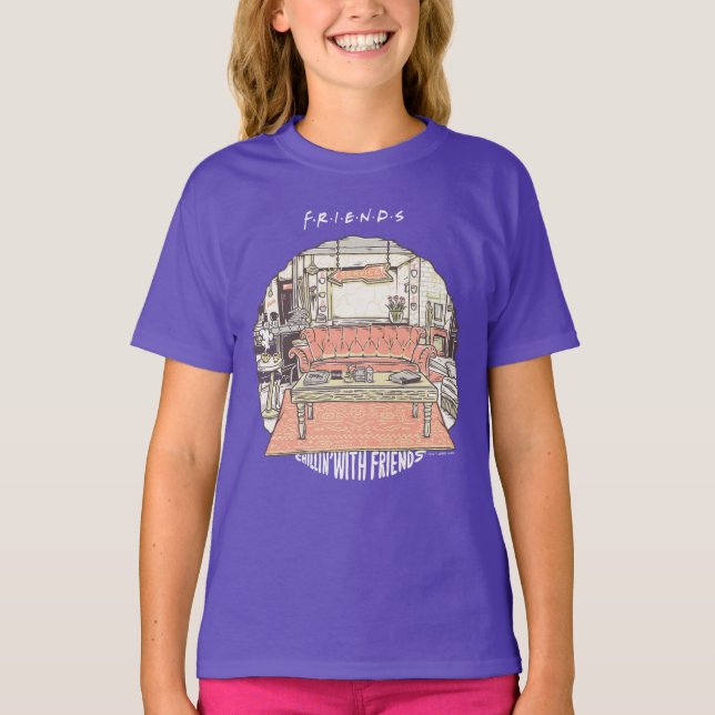 Chillin' with FRIENDS™ Cartoon T-Shirt (Front)