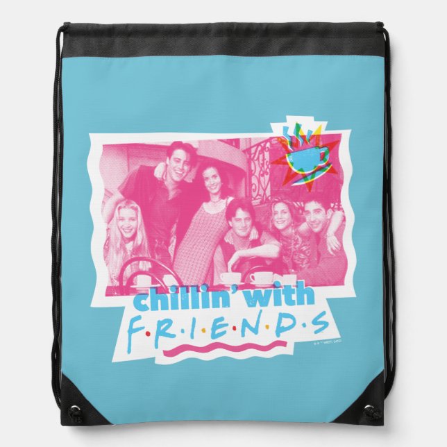 Chillin' with FRIENDS™ Drawstring Bag (Front)