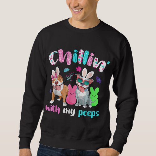 Chillin With My Bunny Dog Lover Easter Men Women K Sweatshirt