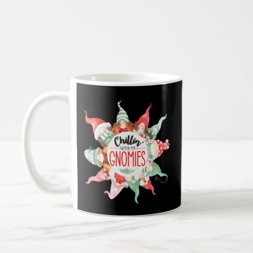 Chillin With My Gnomie Christmas Matching Family X Coffee Mug