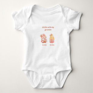 Chillin with my gnomies baby bodysuit