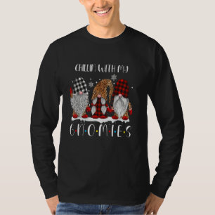Chillin With My Gnomies Christmas Gnome Family Wom T-Shirt