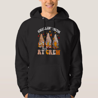 Chillin' With My Gnomies RT Crew Fall Vibes Autumn Hoodie