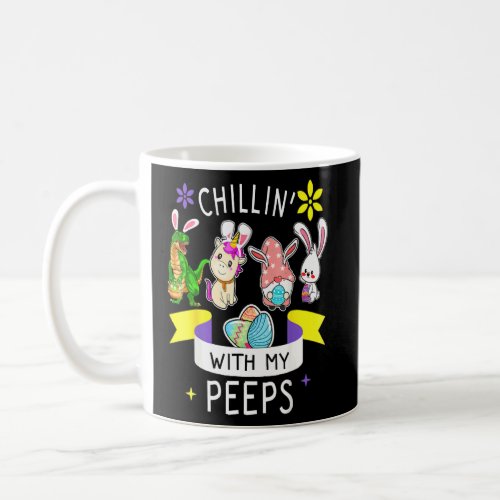 Chillin With My Rabbits Easter Funny Boys Girls K Coffee Mug