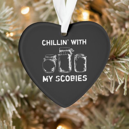 Chillin with my scobies combucha ornament