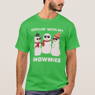 Chillin With My Snowmies boy T-Shirt
