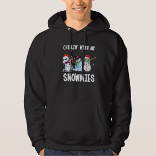Chillin With My Snowmies Family Pajamas Snowman Ch Hoodie