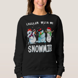 Chillin With My Snowmies Family Pajamas Snowman Ch Sweatshirt
