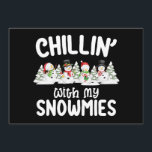 Chillin With My Snowmies Snowman Christmas Invitation<br><div class="desc">Chillin With My Snowmies Snowman Christmas</div>